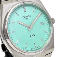 【TISSOT/ティソ】 1853 PRX T137410A 腕時計 ステンレススチール クオーツ ライトグリーン文字盤 メンズ【中古】【真子質店】【GD】【MoMox】