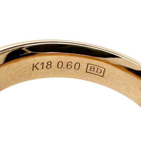 14号 カシケイ メランジェ ブラウンダイヤモンド 計0.60ct リング・指輪 K18PGピンクゴールド 18金 6.8g レディース【中古】【真子質店】【BL】【IxMaD】