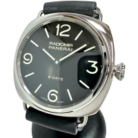 【PANERAI/パネライ】 ラジオミール 8DAYS PAM00610 腕時計 ステンレススチール/ラバー 手巻き 黒文字盤/黒ラバーベルト メンズ【中古】【真子質店】【BL】【DTxT】