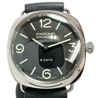 【PANERAI/パネライ】 ラジオミール 8DAYS PAM00610 腕時計 ステンレススチール/ラバー 手巻き 黒文字盤/黒ラバーベルト メンズ【中古】【真子質店】【BL】【DTxT】