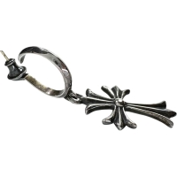 【CHROME HEARTS/クロムハーツ】 ピアス タイニー CHクロスフープ シルバー925/14K 5.1g シルバー ユニセックス【中古】【真子質店】【BL】【MiTx】