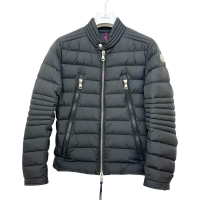 【MONCLER/モンクレール】 AMIOT/アミオ 68352 ショート　ライダース ダウンジャケット ダウン/ナイロン ブラック メンズ【中古】【真子質店】【GD】【Moxx】