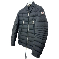 【MONCLER/モンクレール】 AMIOT/アミオ 68352 ショート　ライダース ダウンジャケット ダウン/ナイロン ブラック メンズ【中古】【真子質店】【GD】【Moxx】