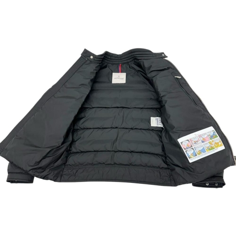 【MONCLER/モンクレール】 AMIOT/アミオ 68352 ショート　ライダース ダウンジャケット ダウン/ナイロン ブラック メンズ【中古】【真子質店】【GD】【Moxx】