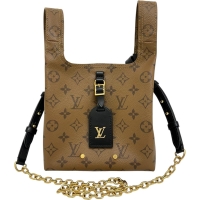 【LOUIS VUITTON/ルイ・ヴィトン】 アトランティスBB モノグラムリバース M46816 ショルダーバッグ PVCコーティングキャンバス ブラウン レディース【中古】【真子質店】【BL】【TMixx】