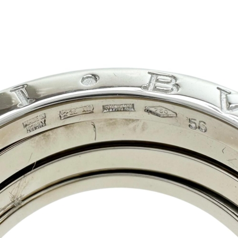 15号【BVLGARI/ブルガリ】 リング・指輪 B-ZERO1 3バンド K18WGホワイトゴールド 18金 9.8g #56 レディース【中古】【真子質店】【BL】【IxKMi】