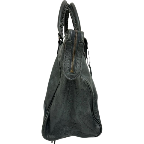 【BALENCIAGA/バレンシアガ】 クラシック ヴェロ  235216  2WAYバッグ ハンドバッグ レザー ブルーグレー革 レディース【中古】【真子質店】【BL】【KST】