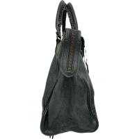 【BALENCIAGA/バレンシアガ】 クラシック ヴェロ  235216  2WAYバッグ ハンドバッグ レザー ブルーグレー革 レディース【中古】【真子質店】【BL】【KST】