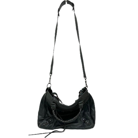 【BALENCIAGA/バレンシアガ】 クラシック ヴェロ  235216  2WAYバッグ ハンドバッグ レザー ブルーグレー革 レディース【中古】【真子質店】【BL】【KST】