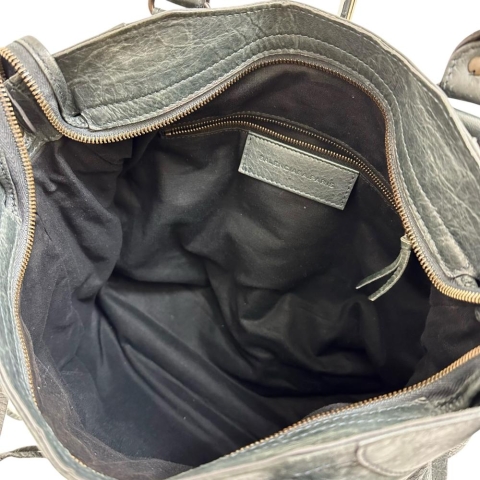 【BALENCIAGA/バレンシアガ】 クラシック ヴェロ  235216  2WAYバッグ ハンドバッグ レザー ブルーグレー革 レディース【中古】【真子質店】【BL】【KST】