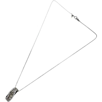 マルチカラー ダイヤモンド 1.00ct ネックレス K18WGホワイトゴールド 18金 5.8g 45cm レディース【中古】【真子質店】【NN】【MiMix】