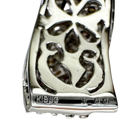 マルチカラー ダイヤモンド 1.00ct ネックレス K18WGホワイトゴールド 18金 5.8g 45cm レディース【中古】【真子質店】【NN】【MiMix】