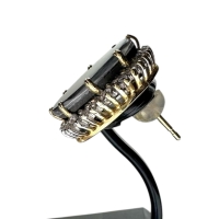 アンモライト アンモライト ダイヤモンド ピアス K18ゴールド 18金 7.3g レディース【中古】【真子質店】【NN】【MoMox】