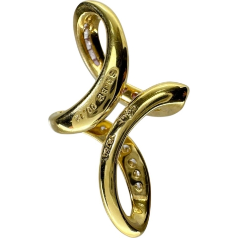 【Jeunet/ジュネ】 カラーグラデーションピンクサファイア 0.89ct ダイヤモンド 0.12ct ペンダントトップ K18ゴールド 18金 8.2g レディース【中古】【真子質店】【NN】【IxKMi】