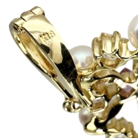 【Jeunet/ジュネ】 サファイア 1.80ct アコヤ真珠 4mm ペンダントトップ K18ゴールド 18金 4.6g レディース【中古】【真子質店】【NN】【DMoI】