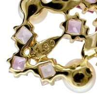 【Jeunet/ジュネ】 サファイア 1.80ct アコヤ真珠 4mm ペンダントトップ K18ゴールド 18金 4.6g レディース【中古】【真子質店】【NN】【DMoI】