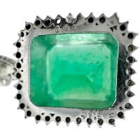 エメラルド 5.62ct ダイヤモンド 0.34ct ペンダントトップ Pt850プラチナ/（金性分析済み） 10.0g レディース【中古】【真子質店】【NN】【TYKMa】