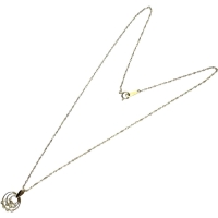 ダイヤモンド 0.10ct ネックレス K18ゴールド 18金 2.1g 40cm レディース【中古】【真子質店】【NN】【TKMo】