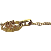 ダイヤモンド 0.10ct ネックレス K18ゴールド 18金 2.1g 40cm レディース【中古】【真子質店】【NN】【TKMo】