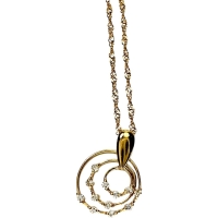 ダイヤモンド 0.10ct ネックレス K18ゴールド 18金 2.1g 40cm レディース【中古】【真子質店】【NN】【TKMo】