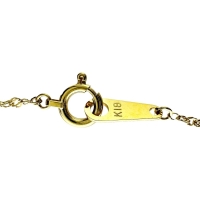 ダイヤモンド 0.10ct ネックレス K18ゴールド 18金 2.1g 40cm レディース【中古】【真子質店】【NN】【TKMo】