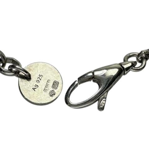 【GUCCI/グッチ】 ゴースト ダイヤモンド ネックレス シルバー925 10.6g 50cm レディース【中古】【真子質店】【GD】【IMax】