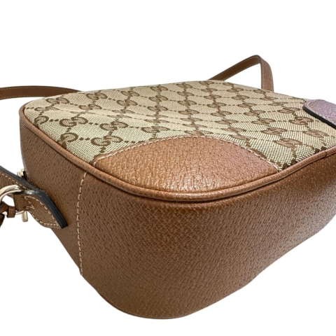 【GUCCI/グッチ】 387360 ブリー ショルダーバッグ GGキャンバス ベージュ/ブラウン レディース【中古】【真子質店】【BL】【Yxx】