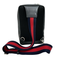 【GUCCI/グッチ】 478325 スリングバッグ ボディバッグ GGスプリームキャンバス ブラック ユニセックス【中古】【真子質店】【BL】【Yxx】