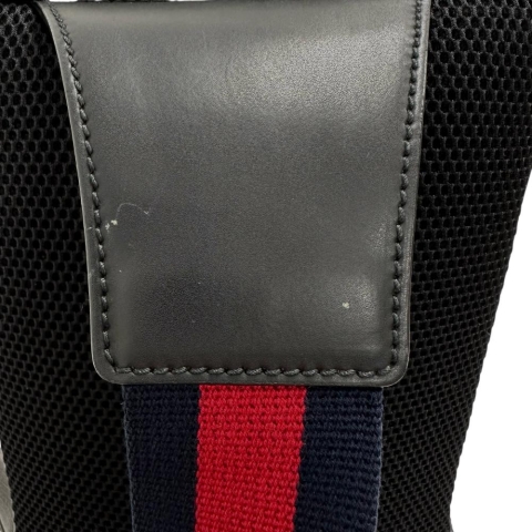 【GUCCI/グッチ】 478325 スリングバッグ ボディバッグ GGスプリームキャンバス ブラック ユニセックス【中古】【真子質店】【BL】【Yxx】