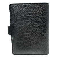 【LOUIS VUITTON/ルイ・ヴィトン】 ヴェルティカル ウォレット コンパクト M81561 二つ折り財布 レザー ブラック革/ゴールド金具 レディース【中古】【真子質店】【BL】【DYx】