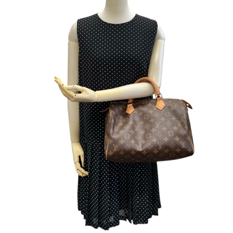 【LOUIS VUITTON/ルイ・ヴィトン】 スピーディ30 モノグラム M41526 ハンドバッグ モノグラムキャンバス ブラウン レディース【中古】【真子質店】【BL】【Ixxx】