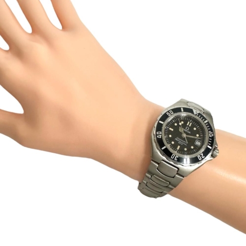 【OMEGA/オメガ】 シーマスター 腕時計 ステンレススチール クオーツ 黒文字盤 レディース【中古】【真子質店】【NN】【MaMix】