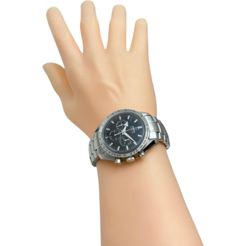 【OMEGA/オメガ】 スピードマスター ブロードアロー1957 321.10.42.50.01.001 裏スケルトン 腕時計 ステンレススチール 自動巻き/オートマ ブラック文字盤 メンズ【中古】【真子質店】【BL】【DTMoK】