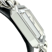【CHANEL/シャネル】 プルミエールL H1639 電池交換済 腕時計 ステンレススチール/レザー クオーツ シェル文字盤/ホワイト革ベルト レディース【中古】【真子質店】【GD】【IKxMo】