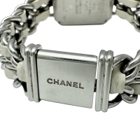 【CHANEL/シャネル】 プルミエールL H1639 電池交換済 腕時計 ステンレススチール/レザー クオーツ シェル文字盤/ホワイト革ベルト レディース【中古】【真子質店】【GD】【IKxMo】