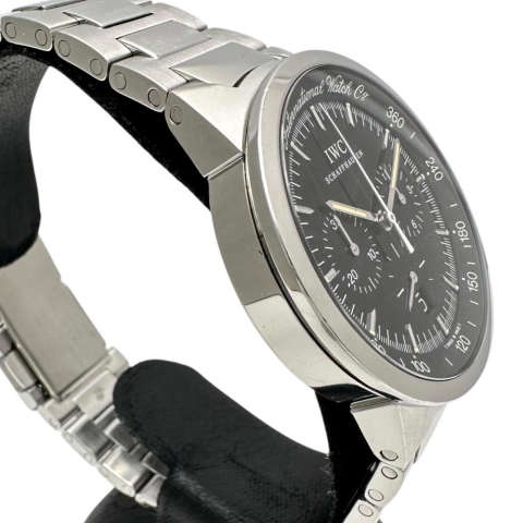 【IWC/インターナショナルウォッチカンパニー】 セミメカニカル クロノ IW372702 腕時計 ステンレススチール クオーツ 黒文字盤/シルバーバンド メンズ【中古】【真子質店】【GD】【TIDMo】