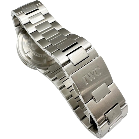 【IWC/インターナショナルウォッチカンパニー】 セミメカニカル クロノ IW372702 腕時計 ステンレススチール クオーツ 黒文字盤/シルバーバンド メンズ【中古】【真子質店】【GD】【TIDMo】