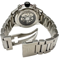 【TAG HEUER/タグホイヤー】 カレラ CBG2010 ホイヤー02 スケルトン 腕時計 ステンレススチール 自動巻き/オートマ 黒文字盤/銀ベルト メンズ【中古】【真子質店】【GD】【TSKx】