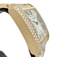 【CARTIER/カルティエ】 タンクアングレーズSM WT100002 腕時計 K18PGピンクゴールド クオーツ シルバー文字盤 レディース【中古】【真子質店】【BL】【TxTDx】