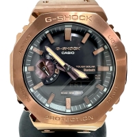 【CASIO/カシオ】 G-SHOCK フルメタル GM-B2100GD-5AJF  ブロンズ 腕時計 GP ソーラー 黒文字盤 メンズ【中古】【真子質店】【GD】【TKMo】