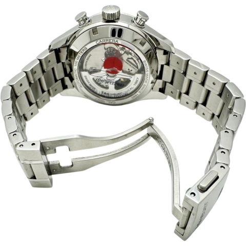 【TAG HEUER/タグホイヤー】 カレラ 富士スピードウェイ限定400本 CAR211B 裏スケルトン 腕時計 ステンレススチール 自動巻き/オートマ ネイビー文字盤 メンズ【中古】【真子質店】【GD】【ISxMa】