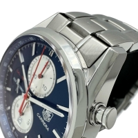 【TAG HEUER/タグホイヤー】 カレラ 富士スピードウェイ限定400本 CAR211B 裏スケルトン 腕時計 ステンレススチール 自動巻き/オートマ ネイビー文字盤 メンズ【中古】【真子質店】【GD】【ISxMa】