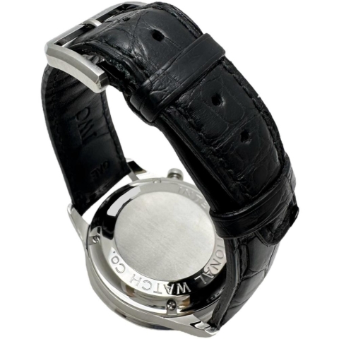 【IWC/インターナショナルウォッチカンパニー】 ポルトギーゼ クロノ IW371401 腕時計 ステンレススチール/レザー 自動巻き/オートマ 銀文字盤/黒革 メンズ【中古】【真子質店】【BL】【MaKMiD】