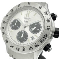【HUBLOT/ウブロ】 スーパーB クロノ MDM 1920.440.1 腕時計 ステンレススチール/ラバー 自動巻き/オートマ シルバー文字盤/黒ラバー メンズ【中古】【真子質店】【BL】【TSTY】