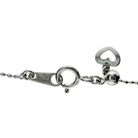 ルビー 0.26ct ダイヤモンド 0.17ct ネックレス K18WGホワイトゴールド 18金 2.8g 45cm レディース【中古】【真子質店】【NN】【DDx】