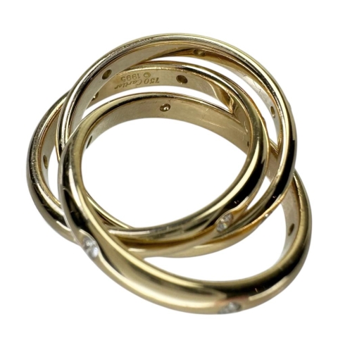7号【CARTIER/カルティエ】 18Pダイヤモンド リング・指輪 トリニティ コンステレーション K18ゴールド 18金 10.1g 47 レディース【中古】【真子質店】【BL】【IMixx】