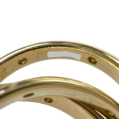 7号【CARTIER/カルティエ】 18Pダイヤモンド リング・指輪 トリニティ コンステレーション K18ゴールド 18金 10.1g 47 レディース【中古】【真子質店】【BL】【IMixx】