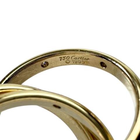 7号【CARTIER/カルティエ】 18Pダイヤモンド リング・指輪 トリニティ コンステレーション K18ゴールド 18金 10.1g 47 レディース【中古】【真子質店】【BL】【IMixx】