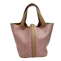 【HERMES/エルメス】 ピコタンロックPM ラッキーデイジー ハンドバッグ レザー ブラウン/ピンク レディース【中古】【真子質店】【BL】【MaMoTx】