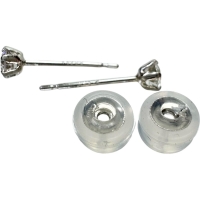 H&C スタッド ハート＆キューピッド ダイヤモンド 0.10/0.10ct ピアス Pt900プラチナ 0.4g レディース【中古】【真子質店】【NN】【TxS】